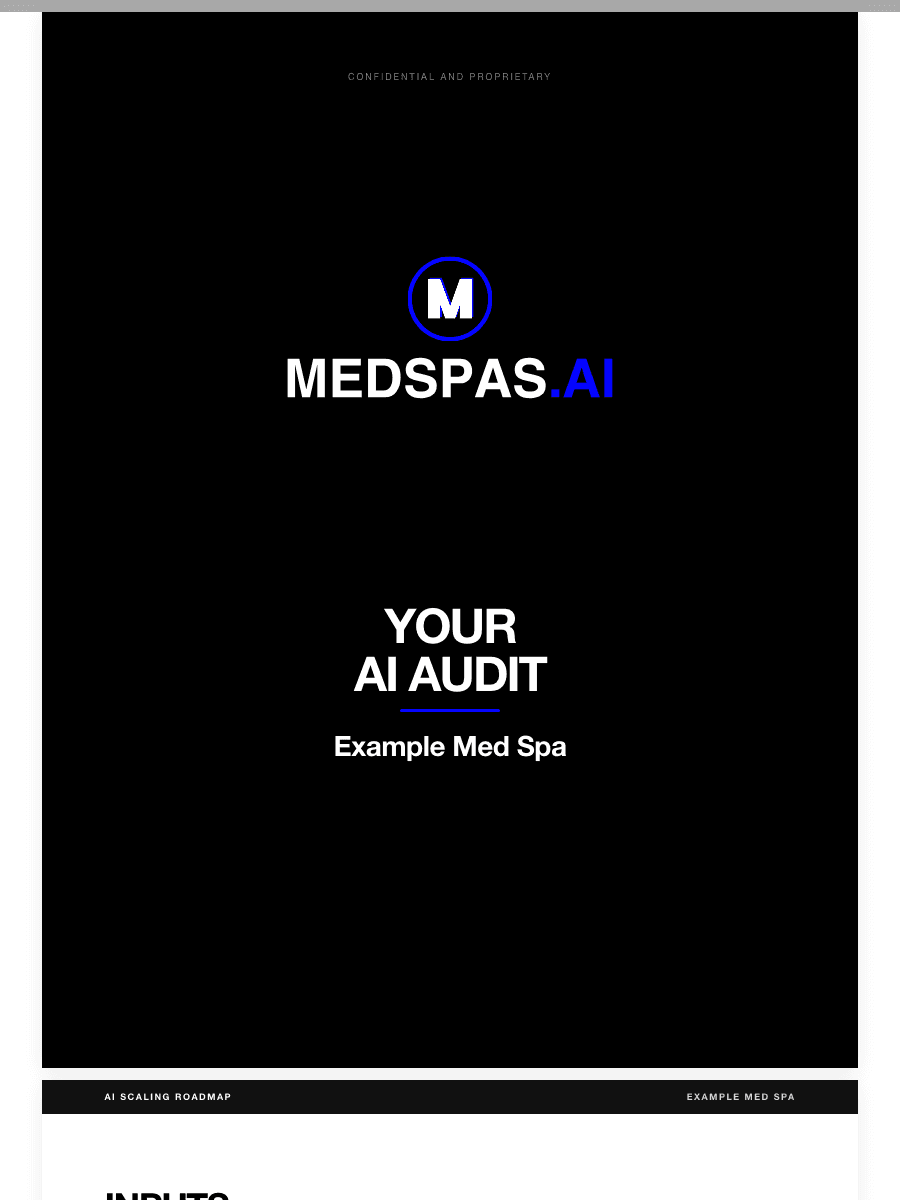 MedSpas.AI Audit Report cover