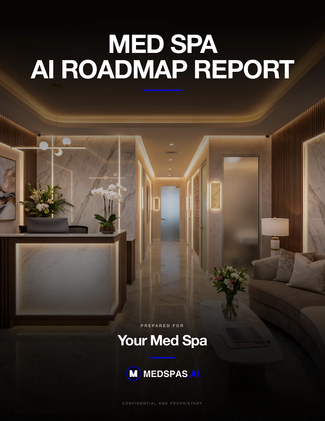 Page one of the Med Spa AI Roadmap, the written report the Roadmap produces